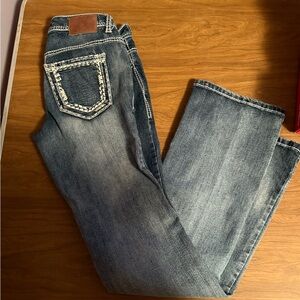 Maurices Straight Leg Denim Jeans with Contrast Stitching